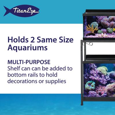 Show full view: Caitec Tank Fish Stand, Black, 55-gal, 1 slide 4 of 6
