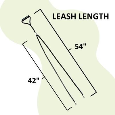 Show full view: Caldwell's Pet Supply Co. Original Dual Leash, Black slide 2 of 11