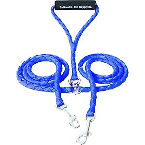 Caldwell's Pet Supply Co. Original Dual Leash, Blue