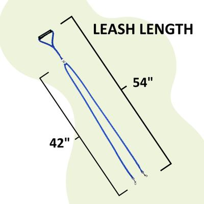 Show full view: Caldwell's Pet Supply Co. Original Dual Leash, Blue slide 2 of 11