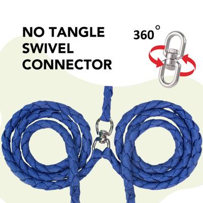 Show full view: Caldwell's Pet Supply Co. Original Dual Leash, Blue slide 3 of 11