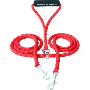 Caldwell's Pet Supply Co. Original Dual Leash, Red