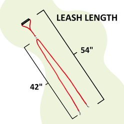 Caldwell's Pet Supply Co. Original Dual Leash, Red slide 2 of 9