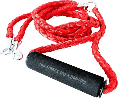 Show full view: Caldwell's Pet Supply Co. Original Dual Leash, Red slide 9 of 11