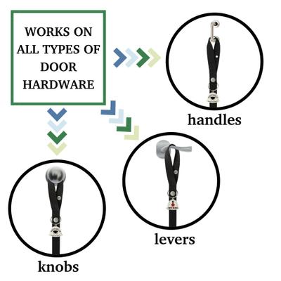 Show full view: Caldwell's Pet Supply Co. Potty Bells Original Dog Doorbell, Black, 2 count slide 3 of 10