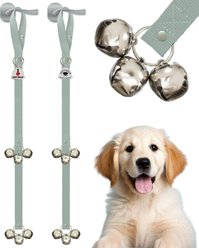 Caldwell's Pet Supply Co. Potty Bells Original Dog Doorbell, Grey, 2 count