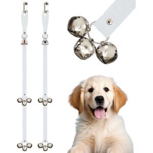 Caldwell's Pet Supply Co. Potty Bells Original Dog Doorbell, White, 2 count