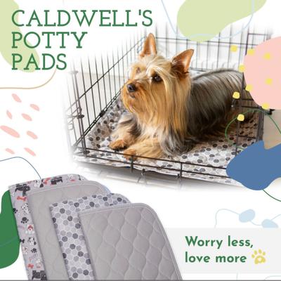 Show full view: Caldwell's Pet Supply Co. Potty Pads Washable Dog Training & Pee Pads, Variety Pack, 18 x 24-in, 4 count slide 8 of 11