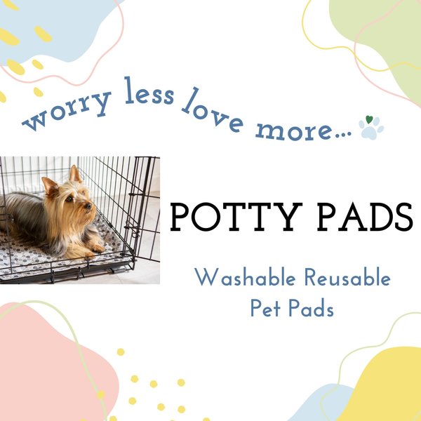 Show full view: Caldwell's Pet Supply Co. Potty Pads Washable Dog Training & Pee Pads, Variety Pack, 24 x 36-in, 2 count slide 7 of 11