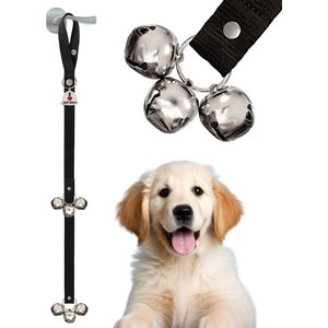 Caldwell's Pet Supply Co. Potty Bells Original Dog Doorbell, Black