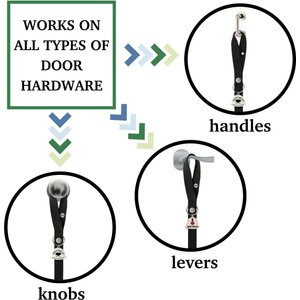 Caldwell's Pet Supply Co. Potty Bells Original Dog Doorbell, Black