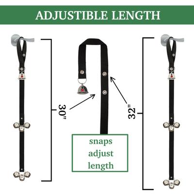 Show full view: Caldwell's Pet Supply Co. Potty Bells Original Dog Doorbell, Black slide 4 of 10