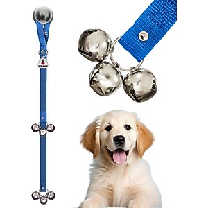 Caldwell's Pet Supply Co. Potty Bells Original Dog Doorbell, Blue