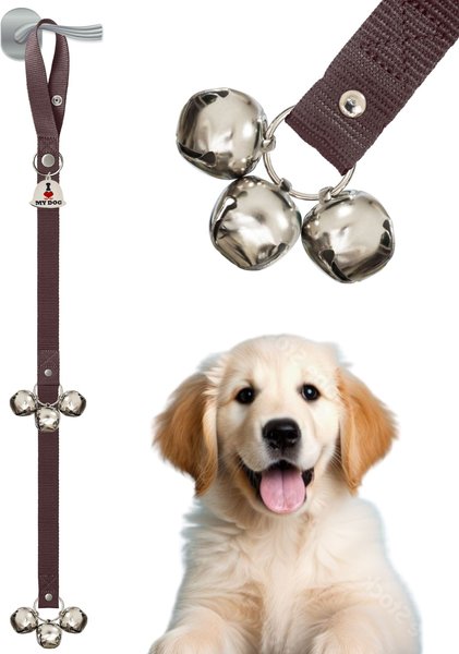 Show full view: Caldwell's Pet Supply Co. Potty Bells Original Dog Doorbell, Brown slide 1 of 10