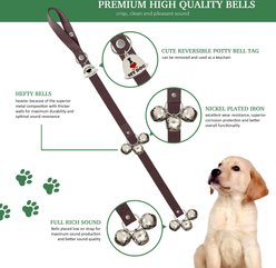 Caldwell's Pet Supply Co. Potty Bells Original Dog Doorbell, Brown slide 2 of 7