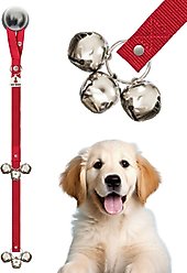 Caldwell's Pet Supply Co. Potty Bells Original Dog Doorbell, Red