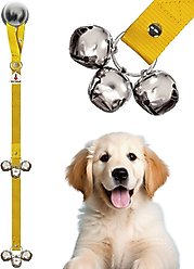 Caldwell's Pet Supply Co. Potty Bells Original Dog Doorbell, Yellow