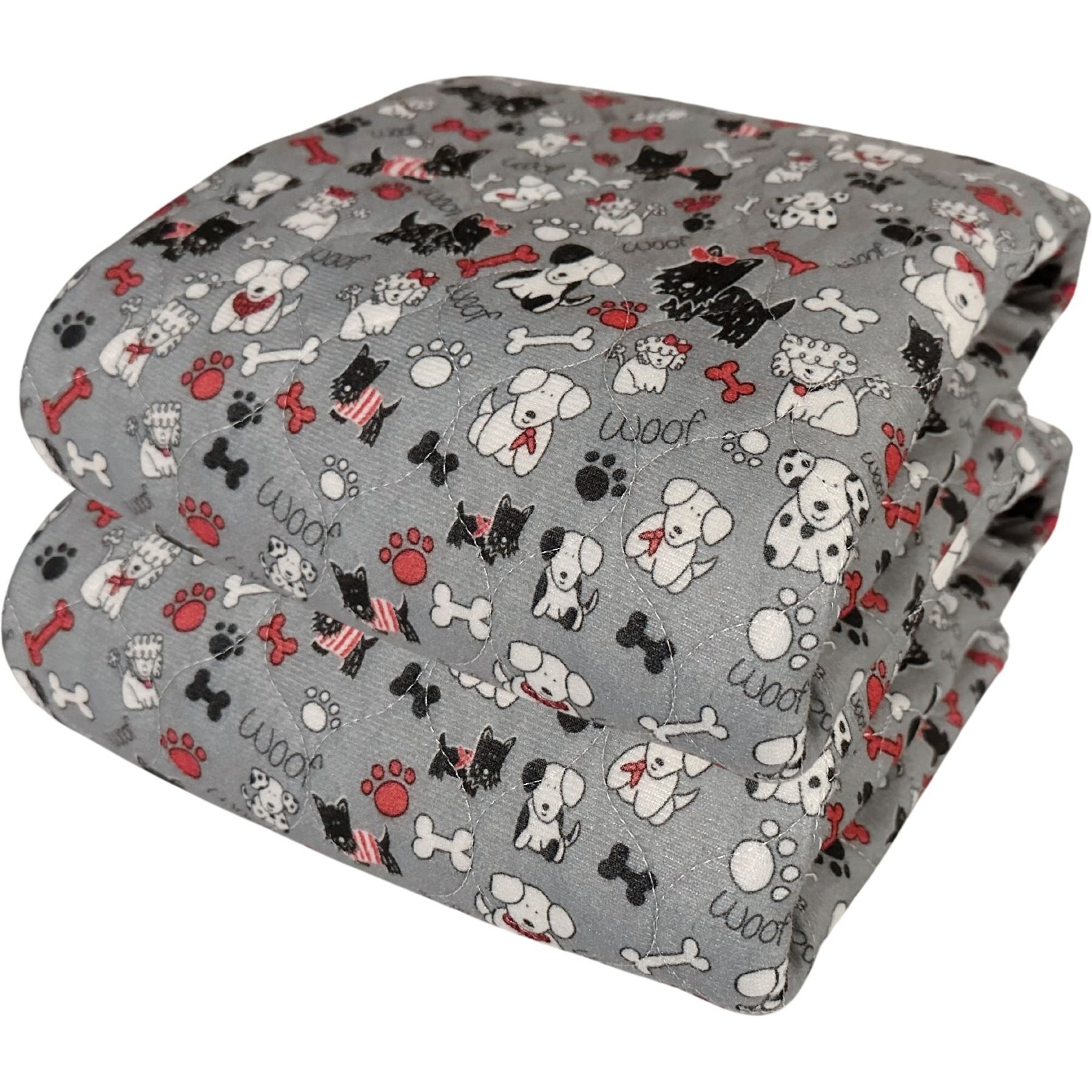 Caldwell's Pet Supply Co. Potty Pads Washable Dog Training & Pee Pads, Puppy Print, 30 x 36-in, 2 count
