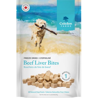 Caledon Farms Caledon Farms Beef Liver Bites Freeze-Dried Dog Treats, 5.2-oz bag