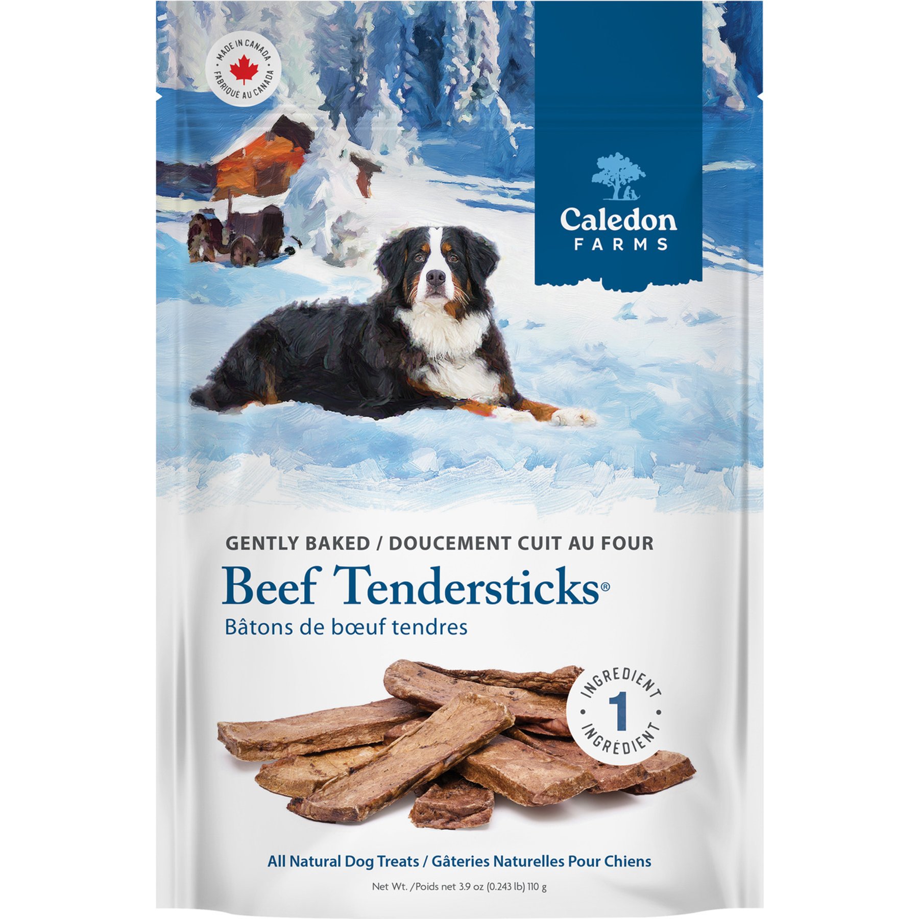 Caledon Farms Beef Tendersticks Dog Treats, 3.9-oz bag