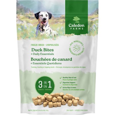 Caledon Farms Caledon Farms Duck Bites Plus Freeze-Dried Dog Treats, 3.9-oz bag