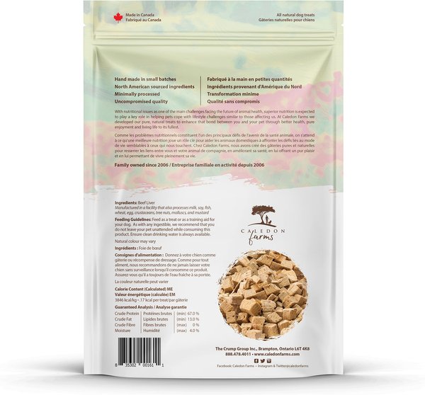 Caledon Farms Mini Trainers Beef Liver Freeze-Dried Dog Treats