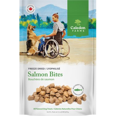 Caledon Farms Caledon Farms Salmon Bites Freeze-Dried Dog Treats, 3.2-oz bag