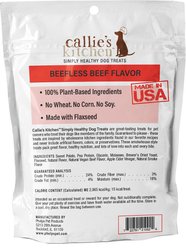 Callie's Kitchen Beefless Beef Flavor Dog Treats, 4-oz bag slide 2 of 3