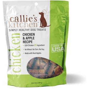 Callie's Kitchen Chicken & Apple Recipe Jerky Dog Treats, 24-oz bag
