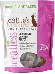 Callie's Kitchen Chickenless Chicken Flavor Dog Treats, 4-oz bag