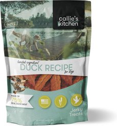 Callie's Kitchen Gourmet Duck Recipe Grain-Free Jerky Dog Treats, 40-oz bag