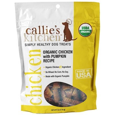Callie's Kitchen Callie's Kitchen Organic Chicken & Pumpkin Recipe Dog Treats, 4-oz bag
