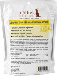 Callie's Kitchen Organic Chicken & Pumpkin Recipe Dog Treats, 4-oz bag slide 2 of 3