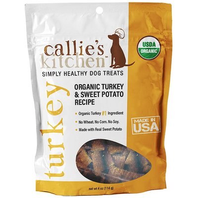 Callie's Kitchen Callie's Kitchen Organic Turkey & Sweet Potato Recipe Dog Treats, 4-oz bag
