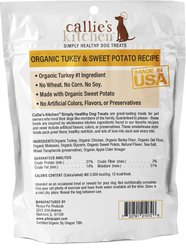 Callie's Kitchen Organic Turkey & Sweet Potato Recipe Dog Treats, 4-oz bag slide 2 of 3