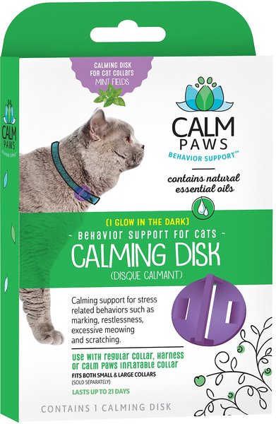 Calm Paws Behavior Support Calming Disk Collar Attachment for Cats