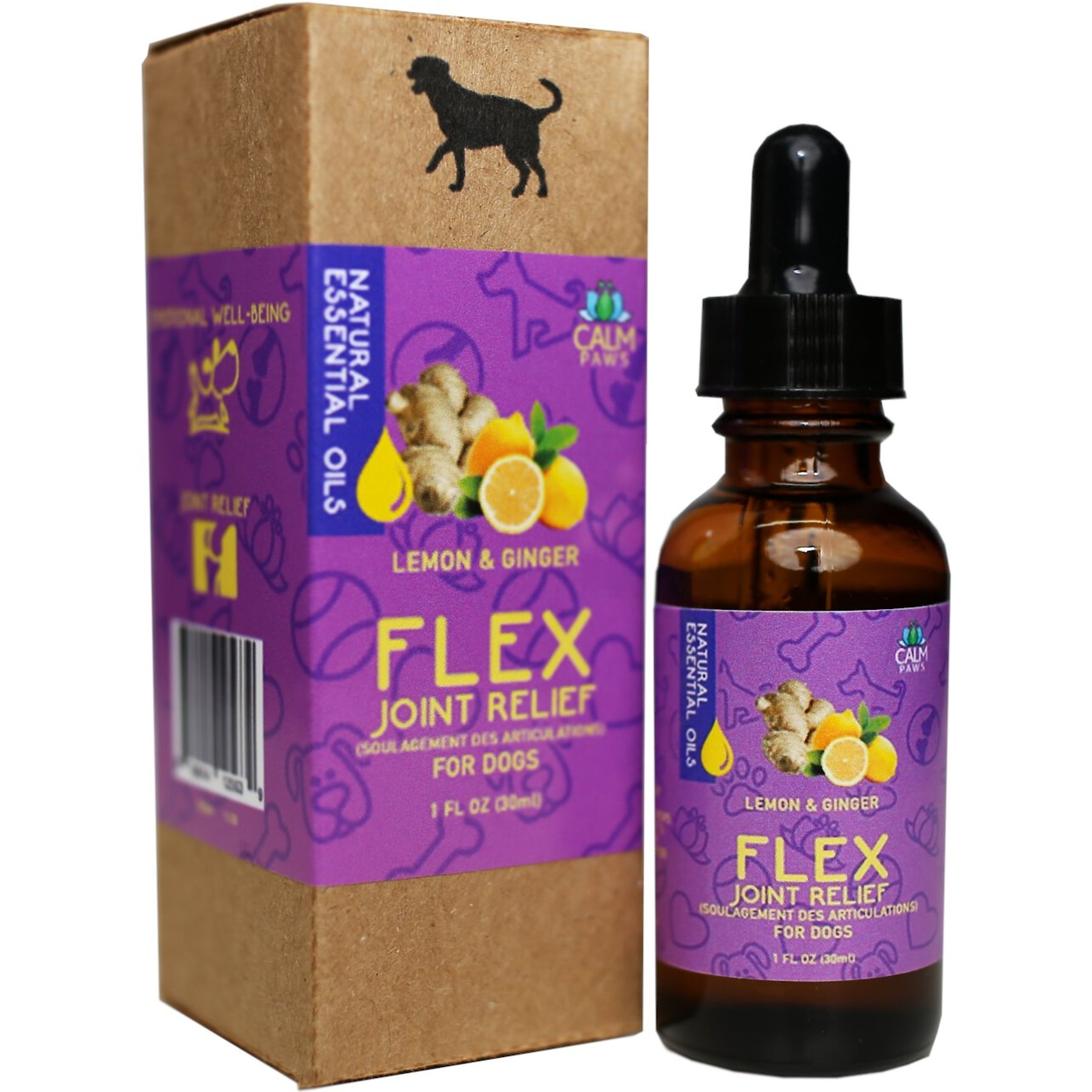 Calm Paws Flex Calming Essential Oil for Dogs, 1-fl oz bottle