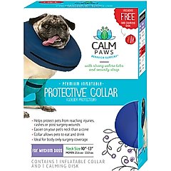 Calm Paws Inflatable Protective Dog & Cat Collar, Medium