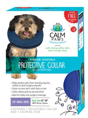Show full view: Calm Paws Inflatable Protective Dog & Cat Collar, Small slide 1 of 7