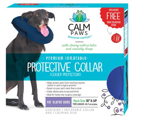 Show full view: Calm Paws Inflatable Protective Dog & Cat Collar, X-Large slide 1 of 7