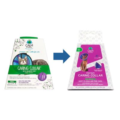 Show full view: Calm Paws Recovery Caring Cat Collar, X-Small slide 4 of 8