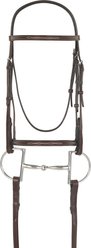 Camelot Fancy Raised Horse Bridle, Brown, Horse