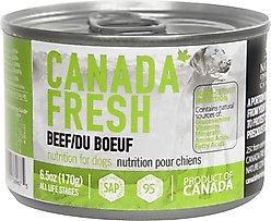 Canada Fresh Beef Canned Dog Food, 6.5-oz, case of 24