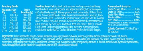 Show full view: Canada Fresh Lamb Canned Cat Food, 3-oz, case of 24 slide 3 of 5