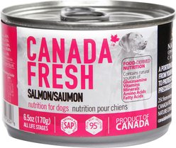 Canada Fresh Salmon Canned Dog Food, 6.5-oz, case of 24