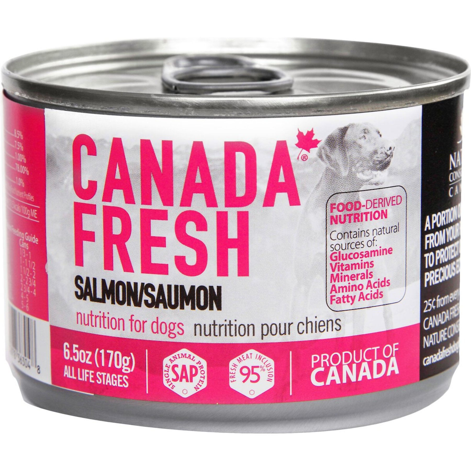 Canada Fresh Salmon Canned Dog Food, 6.5-oz, case of 24
