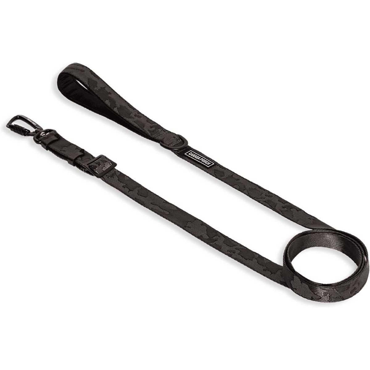 Canada Pooch Adjustable Length Utility Dog Leash, Black Camo, Small/Medium: 4 to 6-ft long, 0.8-in wide
