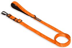 Canada Pooch Adjustable Length Utility Dog Leash, Orange Camo, Small/Medium: 4 to 6-ft long, 0.8-in wide