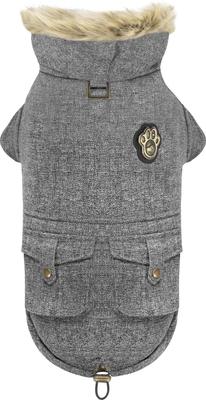 Show full view: Canada Pooch Alaskan Army Faux Down Insulated Dog Parka, Salt & Pepper, 12 slide 5 of 7