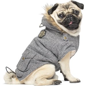 CANADA POOCH Alaskan Army Faux Down Insulated Dog Parka, Salt